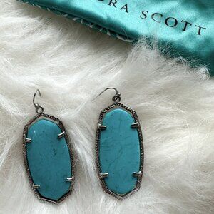Kendra Scott Danielle Silver Earrings in Turquoise